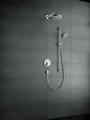 Hansgrohe Kopfbrause Raindance Select S 300, 2jet 300 mm, mit Brausearm 390 mm, 1463 x 580 x 380 x 580 x 580 mm, Farbe chrom Bild 5