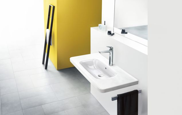 Hansgrohe Einhebel-Waschtischmischer hoch, ComfortZone 190, ohne Ablaufgarnitur, Ausladung 166 mm, 266 x 166 mm, Farbe chrom Bild 11