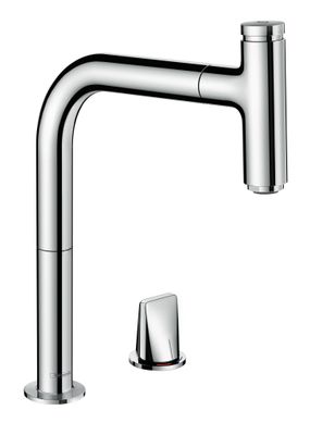 Hansgrohe 2-Loch SPTM 200 Metris Select M71 Ausziehauslauf 1jet sBox, 320 mm, Farbe chrom Bild 2
