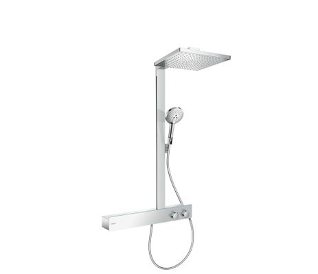 Hansgrohe Showerpipe Raindance E 300 1jet mit ShowerTablet 600, HB+KB, 1468 x 633 x 555 x 555 mm, Farbe chrom Bild 2
