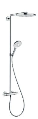 Hansgrohe Showerpipe Raindance Select S240 2jet, KB, HB u.Thermostat AP, weiss / chrom, 1080 x 305 x 582 x 582 mm, Farbe weiß, chrom Bild 2