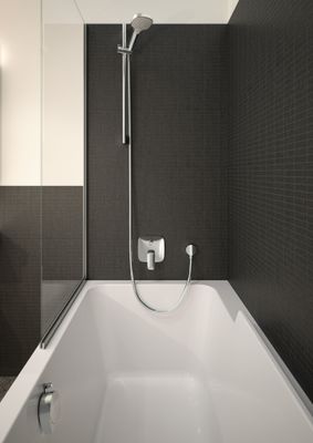 Hansgrohe Wandanschlussbogen Fix-Fit 1/2" mit 1 Rückflussverhinderer, verchromt, 40 mm, Farbe chrom Bild 3