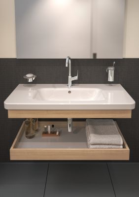 Hansgrohe Einhebel-Waschtischmischer 210, Schwenkauslauf, ohne Ablaufgarnitur, Ausladung 154 mm, 300 x 154 mm, Farbe chrom Bild 6