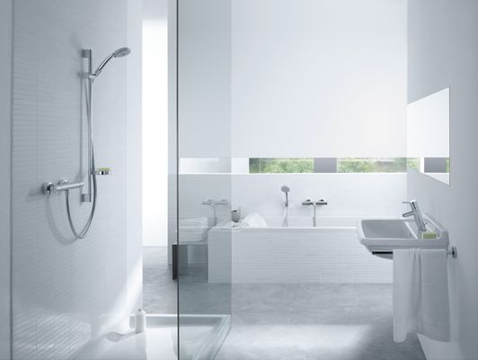 Hansgrohe Duschkombination Croma 100 Multi / Ecostat, mit Brausenstange Unica'C 900 mm, Farbe chrom Bild 3