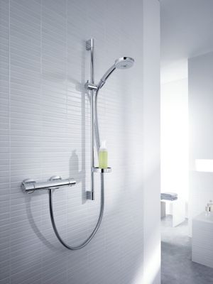 Hansgrohe Duschkombination Croma 100 Multi / Ecostat, mit Brausenstange Unica'C 900 mm, Farbe chrom Bild 4