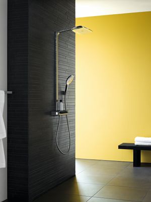 Hansgrohe Raindance Showerpipe Select E360 mit Thermostat, Brausearm 380 mm, 1269 x 380 x 559 x 476 mm, Farbe chrom Bild 5