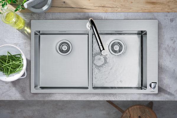 Hansgrohe 2-Loch SPTM 200 Metris Select M71 Ausziehbrause 2jet sBox, 320 mm, Farbe chrom Bild 30