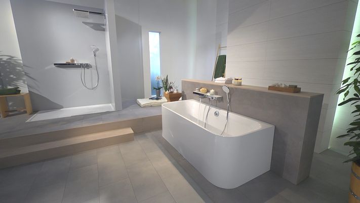 Hansgrohe Thermostat ShowerTablet Select 700 Wanne Aufputz, DN 15, Farbe chrom Bild 6