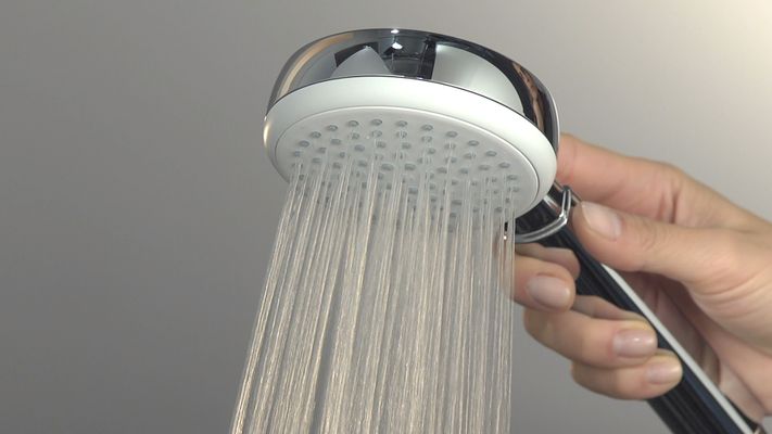 Hansgrohe Handbrause Crometta 100 1jet EcoSmart 9 l/min weiss / chrom, 100 mm, Farbe weiß Bild 3