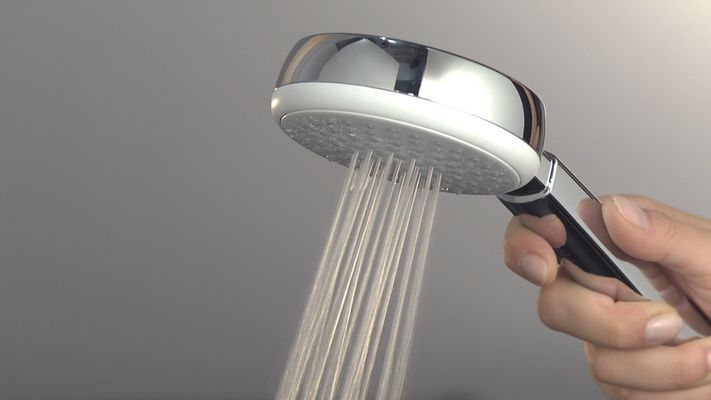 Hansgrohe Handbrause Crometta 100 Vario EcoSmart weiss / chrom, 100 mm, Farbe weiß Bild 6