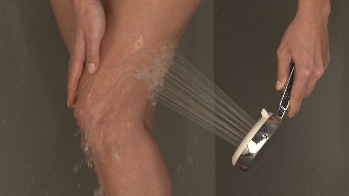 Hansgrohe Handbrause Crometta 100 Vario EcoSmart weiss / chrom, 100 mm, Farbe weiß Bild 7
