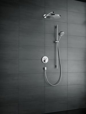 Hansgrohe Kopfbrause Raindance Select S 300, 2jet 300 mm, mit Brausearm 390 mm, 1463 x 580 x 380 x 580 x 580 mm, Farbe chrom Bild 7
