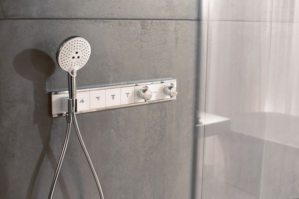 Hansgrohe Handbrause Raindance Select S 120 EcoSmart, 3-strahlig, weiss / chrom, 125 mm, Farbe weiß, chrom Bild 9