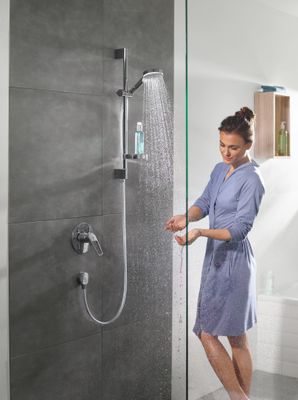 Hansgrohe Wandanschlussbogen Fixfit S, mit Rückflussverhinderer, DN 15, Farbe chrom Bild 4