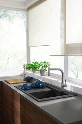 Hansgrohe Spültischmischer 220 Metris M71 Ausziehbrause 2jet sBox edelstahl-optik, 332 mm, Farbe silber Bild 4
