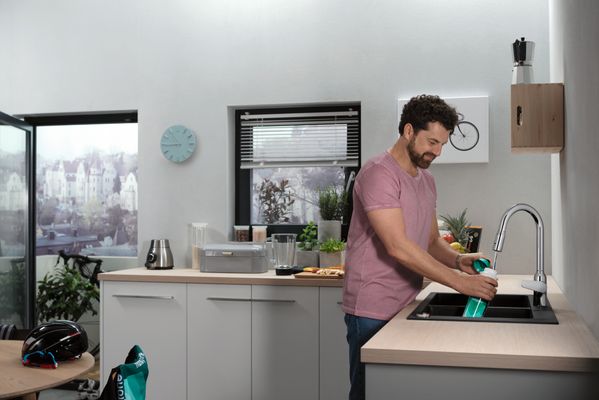 Hansgrohe Spültischmischer 220 Focus M42 Ausziehbrause 2jet, 400 mm, Farbe chrom Bild 5