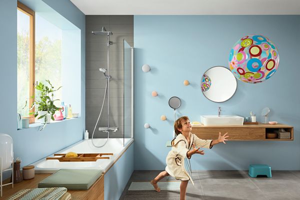 Hansgrohe Showerpipe Croma E 280 1jet, mit Wannenthermostat, 1660 x 306 x 487 mm, Farbe chrom Bild 8