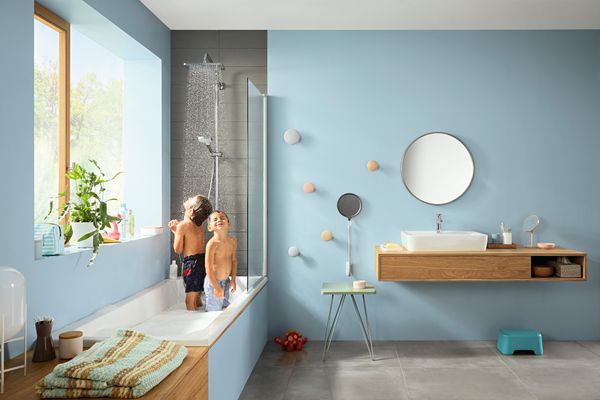 Hansgrohe Showerpipe Croma E 280 1jet, mit Wannenthermostat, 1660 x 306 x 487 mm, Farbe chrom Bild 10