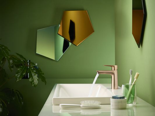 Hansgrohe Einhebel-Waschtischmischer, ComfortZone110, mit Ablaufgarnitur,112 mm, brush.bronz, Farbe bronze Bild 11