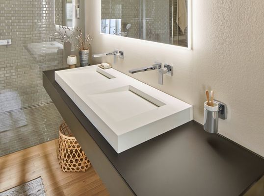Hansgrohe Fertigset für 2-Loch Waschtisch-Wandarmatur Metropol, Ausladung 225 mm, 240 mm, Farbe chrom Bild 5