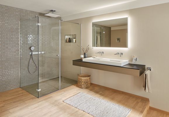 Hansgrohe Fertigset für 2-Loch Waschtisch-Wandarmatur Metropol, Ausladung 225 mm, 240 mm, Farbe chrom Bild 6