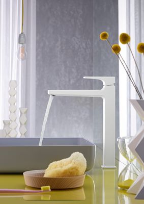 Hansgrohe Waschtischmischer 260 Metropol, mit Push-Open Ablaufgarnitur matt, Farbe weiß Bild 3