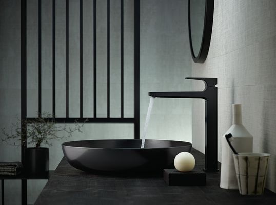 Hansgrohe Waschtischmischer 260 Metropol, mit Push-Open Ablaufgarnitur matt, Farbe schwarz Bild 4