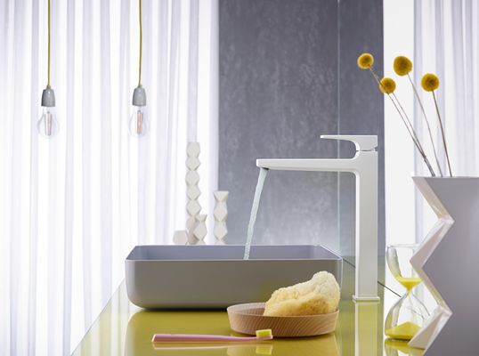 Hansgrohe Waschtischmischer 260 Metropol, mit Push-Open Ablaufgarnitur matt, Farbe weiß Bild 4