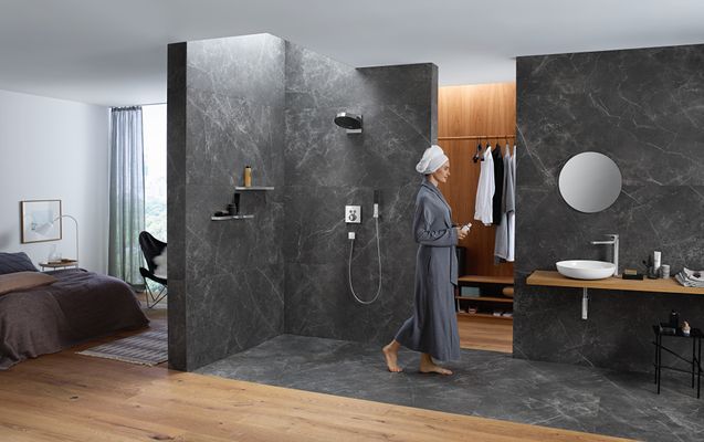 Hansgrohe Kopfbrause Rainfinity 250 1jet Wandmontage, 168 x 250 x 273 x 273 mm, Farbe chrom Bild 11