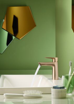 Hansgrohe Einhebel-Waschtischmischer, ComfortZone110, mit Ablaufgarnitur,112 mm, brush.bronz, Farbe bronze Bild 12