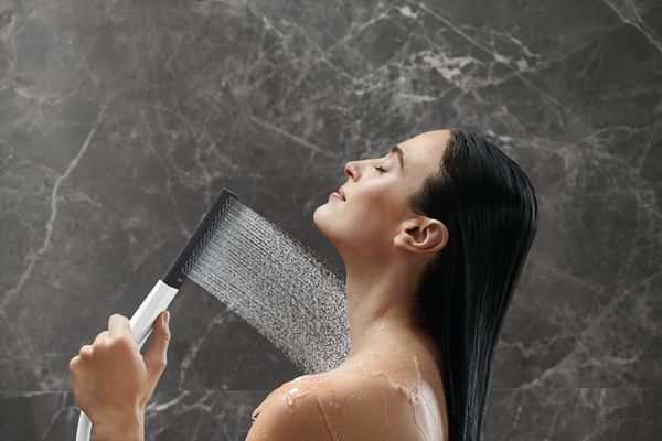 Hansgrohe Handbrause Rainfinity 1jet matt, Farbe weiß Bild 6