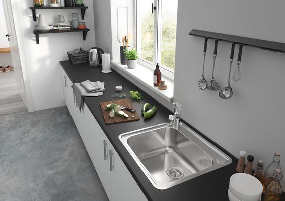 Hansgrohe Spültischmischer 150 Focus M42 Ausziehauslauf 1jet sBox, 222 mm, Farbe chrom Bild 9