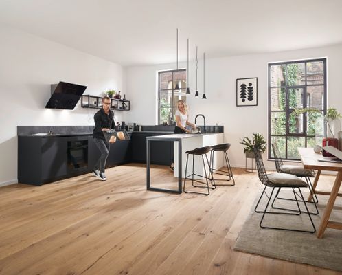 Hansgrohe Spültischmischer 210 Talis M54 Ausziehbrause 2jet matt, 435 mm, Farbe schwarz Bild 8