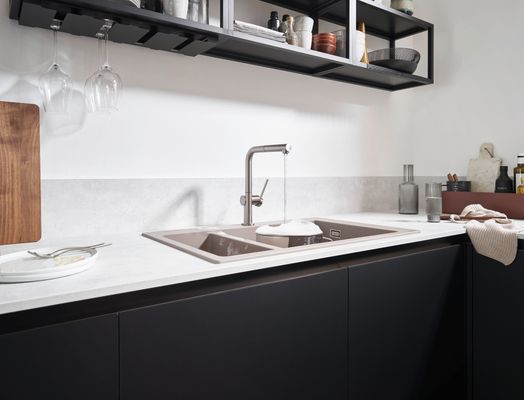 Hansgrohe Spültischmischer 270 Talis M54 Ausziehauslauf 1jet sBox edelstahl-optik, 296 mm, Farbe silber Bild 6