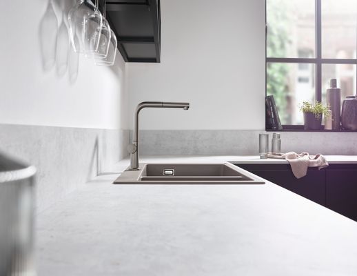 Hansgrohe Spültischmischer 270 Talis M54 Ausziehauslauf 1jet sBox edelstahl-optik, 296 mm, Farbe silber Bild 7