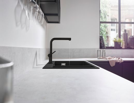 Hansgrohe Spültischmischer 270 Talis M54 Ausziehauslauf 1jet sBox matt, 296 mm, Farbe schwarz Bild 4