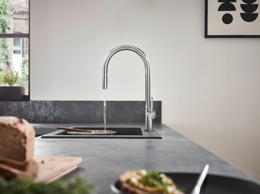 Hansgrohe Spültischmischer 210 Talis M54 Ausziehbrause 2jet sBox, 435 mm, Farbe chrom Bild 5