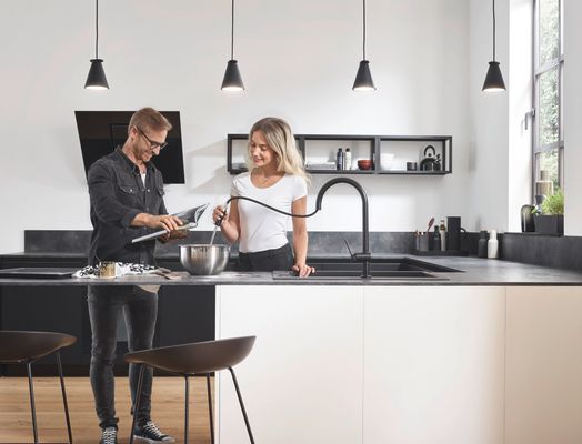 Hansgrohe Spültischmischer 210 Talis M54 Ausziehbrause 2jet matt, 435 mm, Farbe schwarz Bild 14