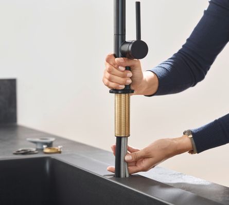 Hansgrohe Spültischmischer 210 Talis M54 Ausziehbrause 2jet matt, 435 mm, Farbe schwarz Bild 17