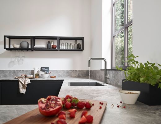 Hansgrohe Spültischmischer U 220 Talis M54 1jet edelstahl-optik, 339 mm, Farbe silber Bild 3