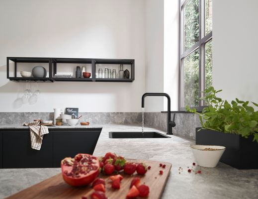 Hansgrohe Spültischmischer U 220 Talis M54 1jet matt, 339 mm, Farbe schwarz Bild 3