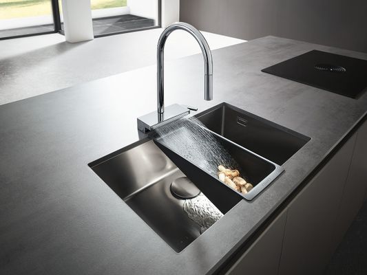 Hansgrohe Spültischmischer 170 Aquno Select M81 Ausziehbrause 3jet, 390 mm, Farbe chrom Bild 15