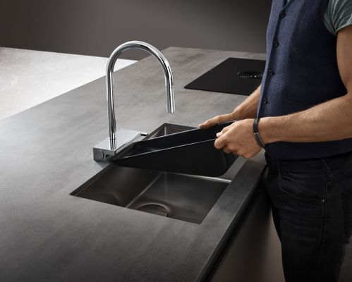 Hansgrohe Spültischmischer 170 Aquno Select M81 Ausziehbrause 3jet, 390 mm, Farbe chrom Bild 26