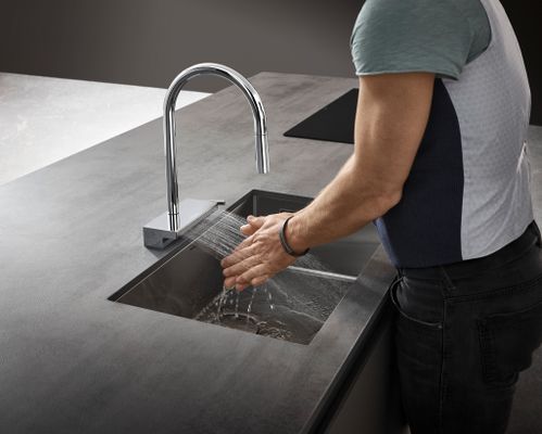 Hansgrohe Spültischmischer 170 Aquno Select M81 Ausziehbrause 3jet, 390 mm, Farbe chrom Bild 27