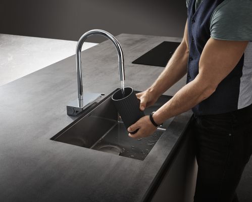 Hansgrohe Spültischmischer 170 Aquno Select M81 Ausziehbrause 3jet, 390 mm, Farbe chrom Bild 30