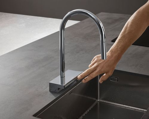 Hansgrohe Spültischmischer 170 Aquno Select M81 Ausziehbrause 3jet, 390 mm, Farbe chrom Bild 34