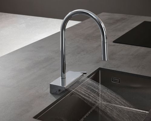 Hansgrohe Spültischmischer 170 Aquno Select M81 Ausziehbrause 3jet, 390 mm, Farbe chrom Bild 35