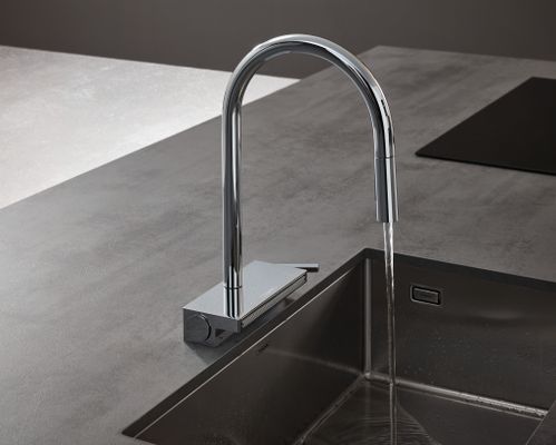 Hansgrohe Spültischmischer 170 Aquno Select M81 Ausziehbrause 3jet, 390 mm, Farbe chrom Bild 36