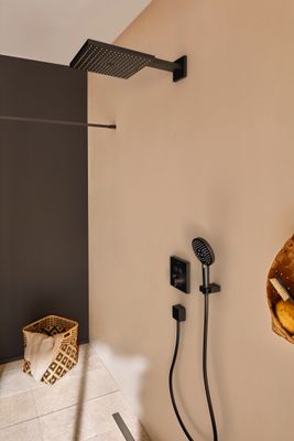Hansgrohe Wandanschlussbogen FixFit Square Anschluss.Knst, mit RV, 1/2", matt, Farbe schwarz Bild 3