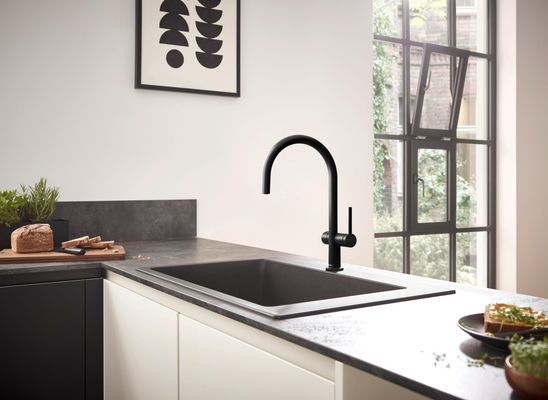Hansgrohe Spültischmischer 220 Talis M54 Geräteabsperrv.1jet matt, 390 mm, Farbe schwarz Bild 3